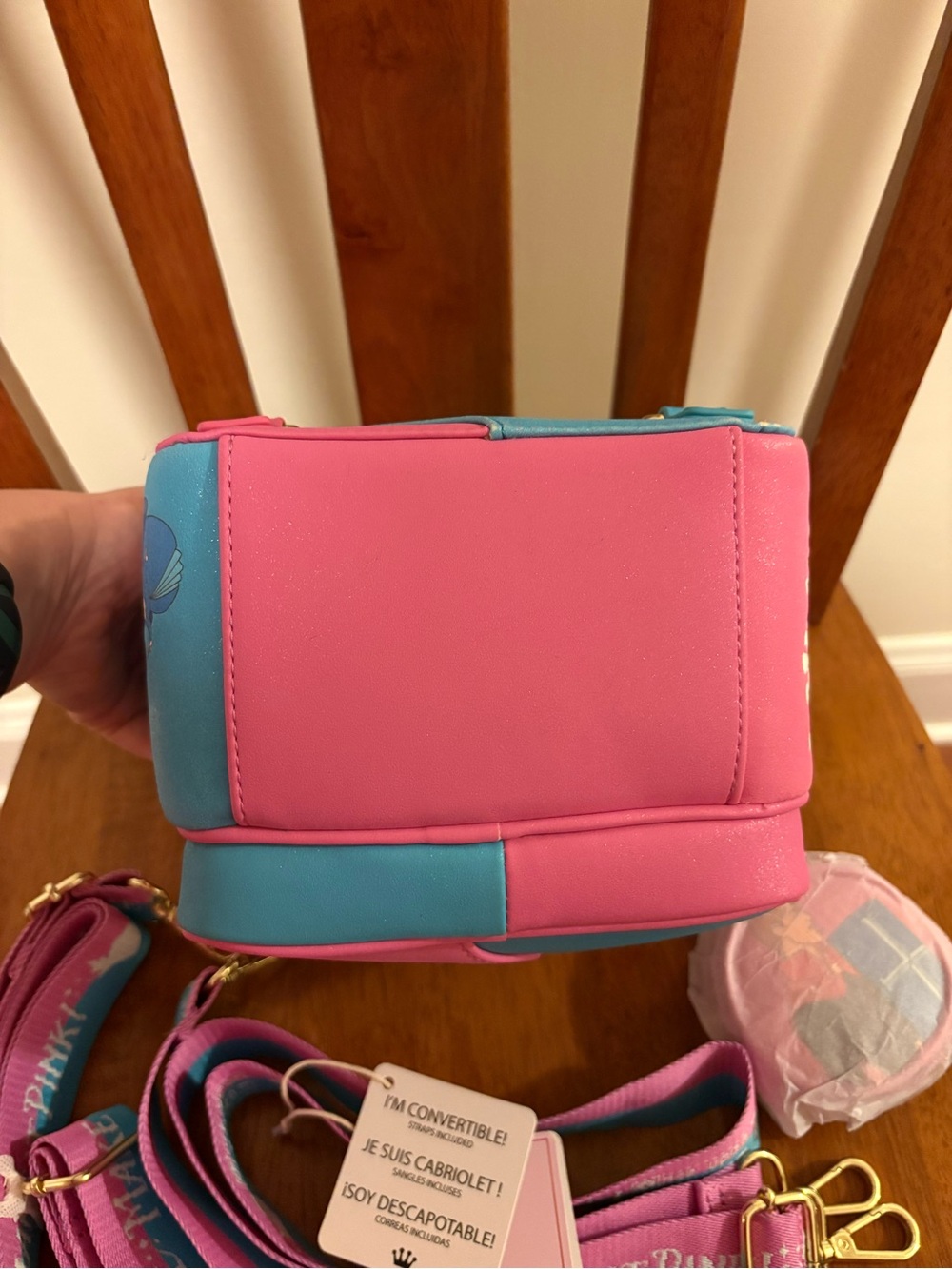 Loungefly Sleeping Beauty Convertible Mini Backpack - Picture 6 of 11